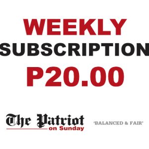 WEEKLY SUBSCRIPTION