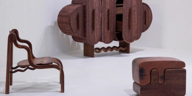Foro Chair, Chichira Cabinet, efo stool by Mabeo Studio